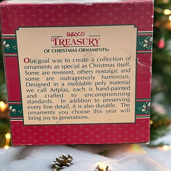 " Spreading Joy " 1993 NIB Mouse Plane Joy ENESCO Christmas Ornament Pilot Mice - Picture 6 of 8